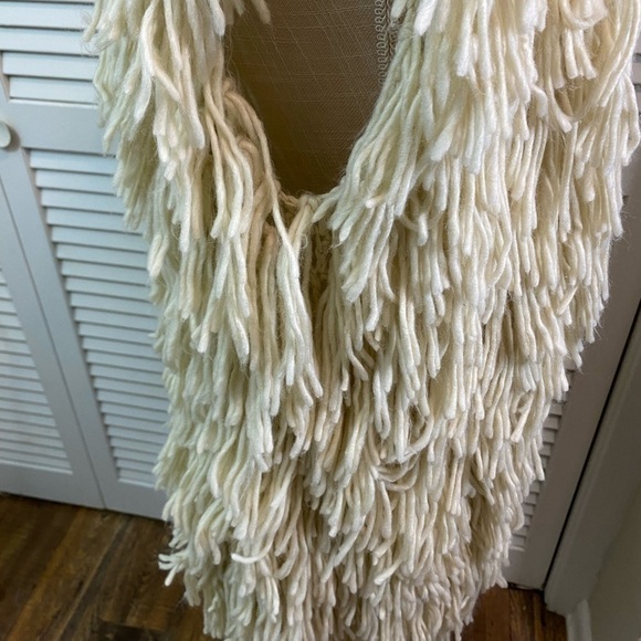 Elan size large string vest crochet boho hippy unique club stretch warm layer - Picture 4 of 14